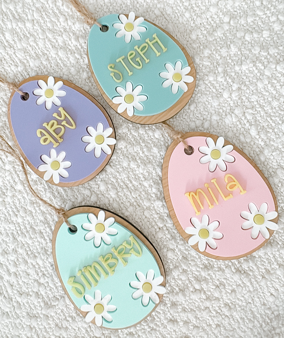 Daisy Easter Tag