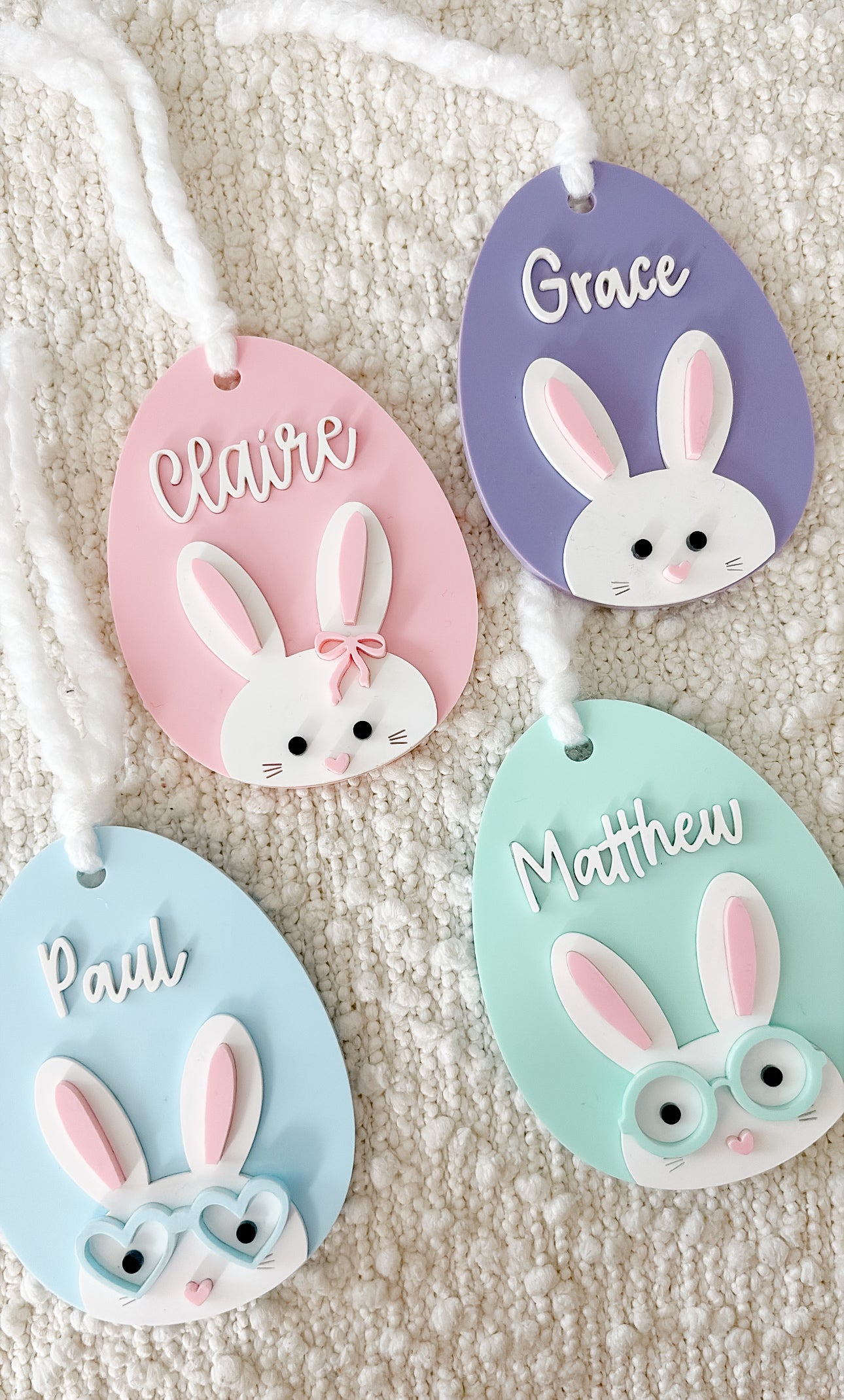 Hip Easter Bunny Tags