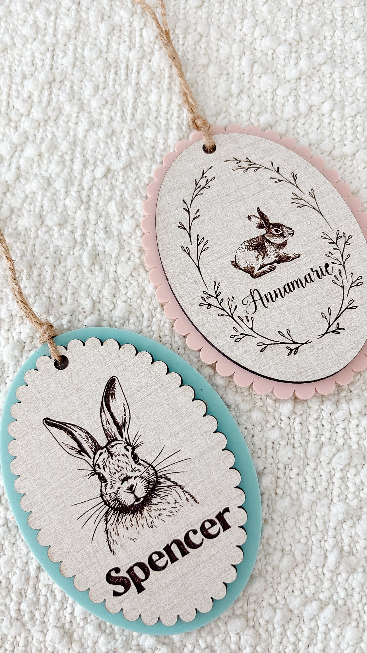 Vintage Easter Bunny Tag