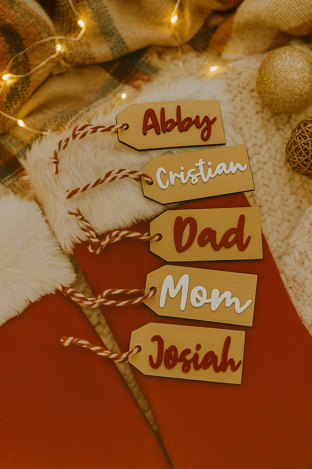 Personalized Name Stocking Tags