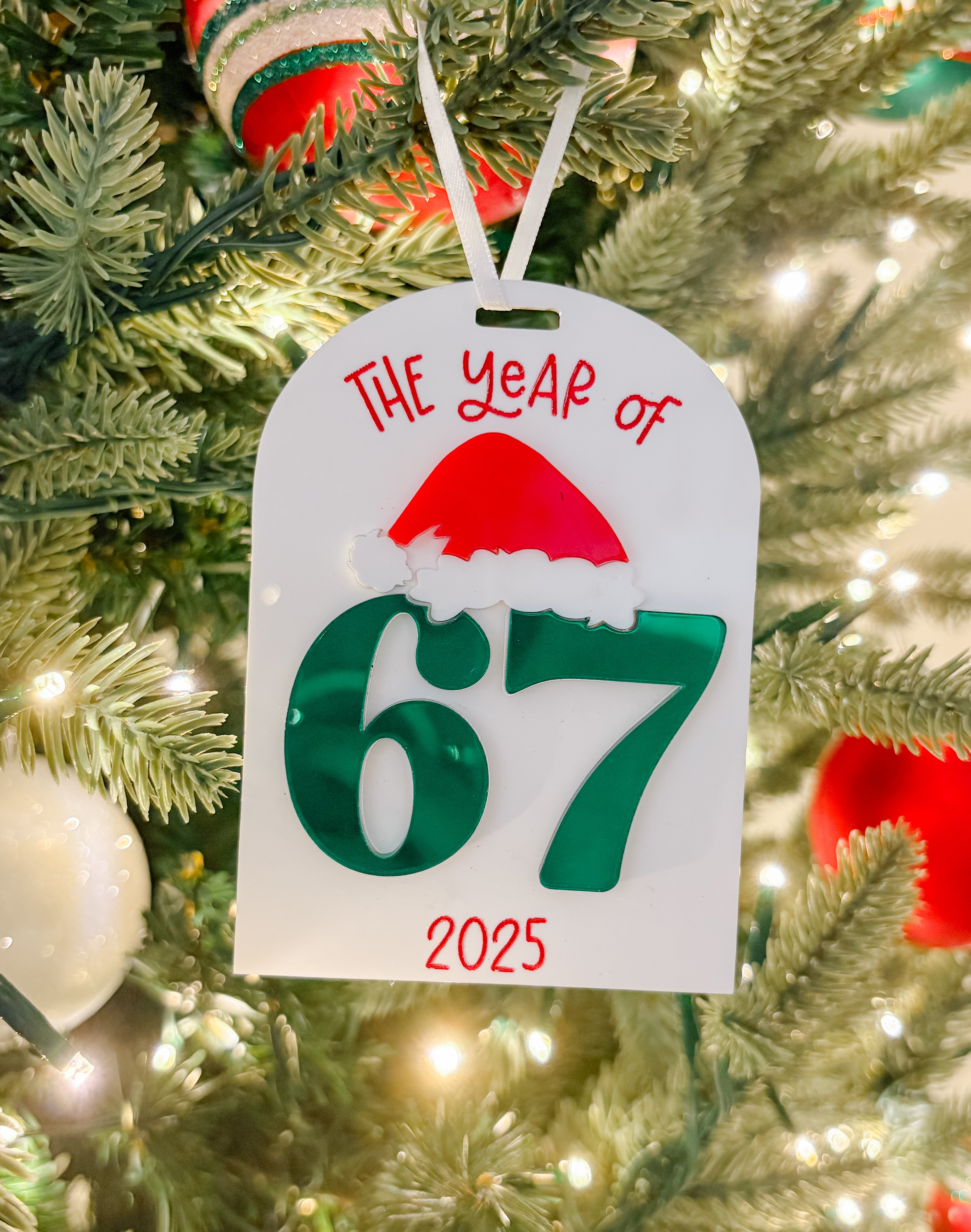 The year of 67 ornament