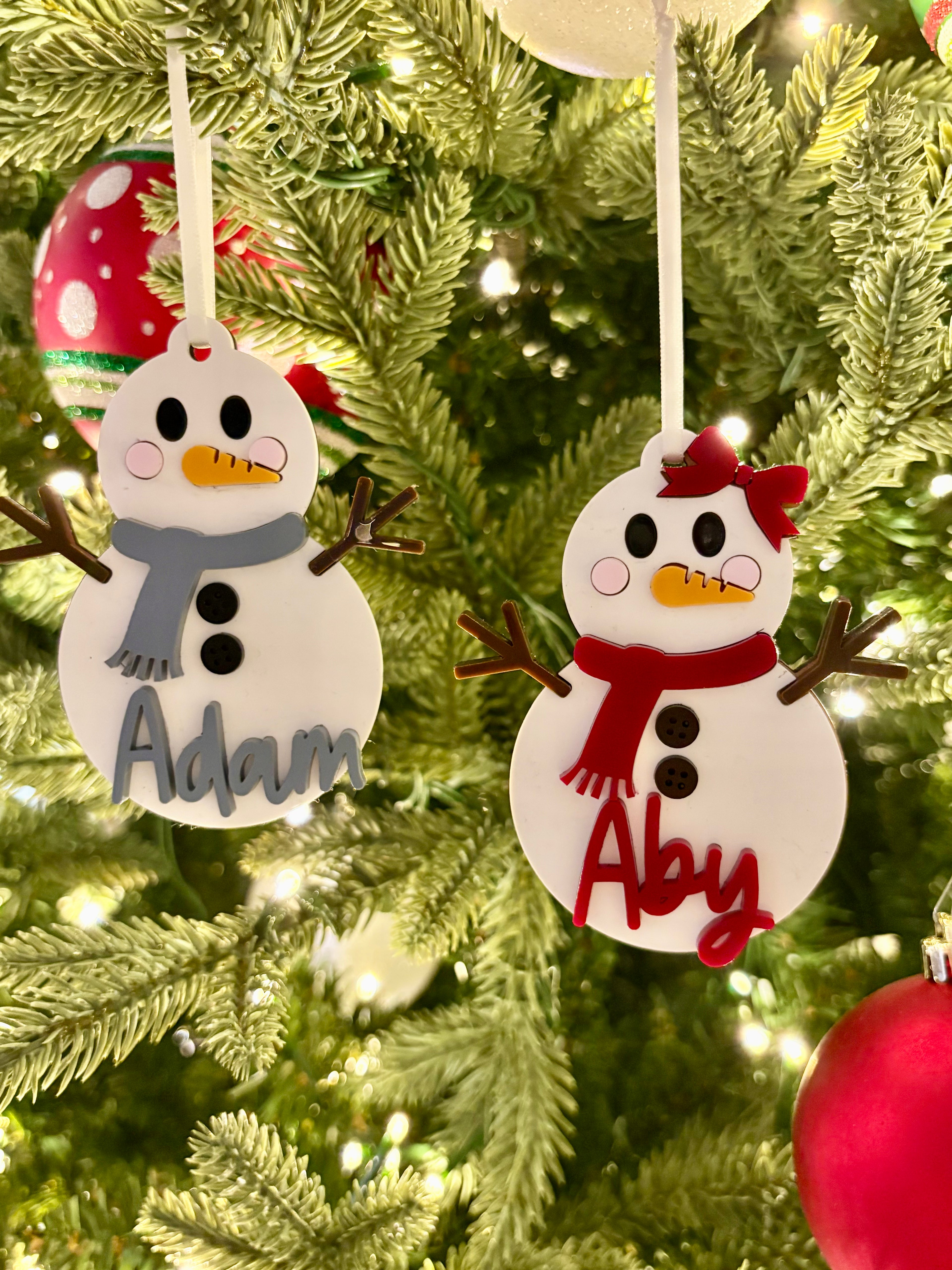 Snowman Stocking Tag