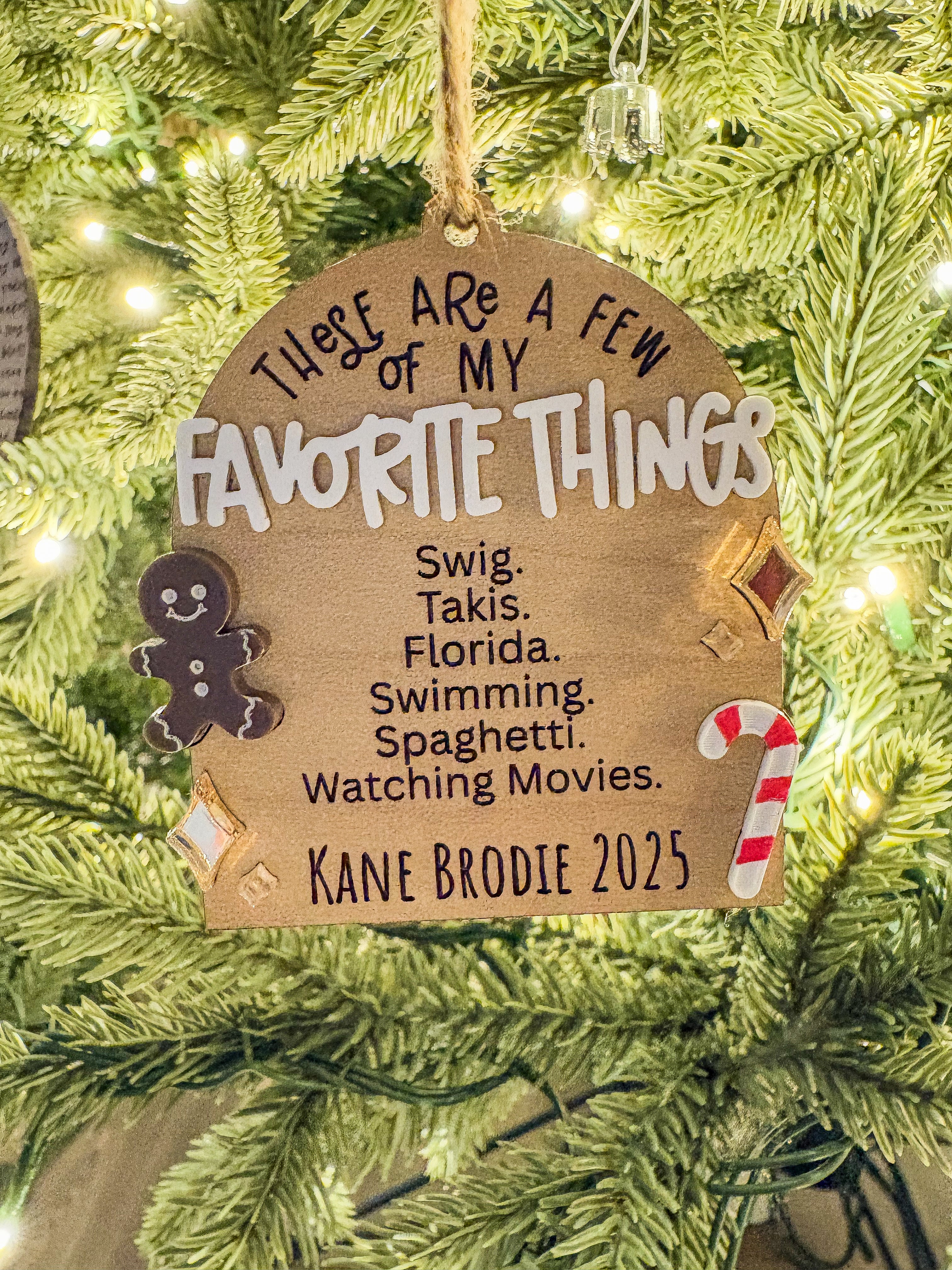 Favorite Things Ornament