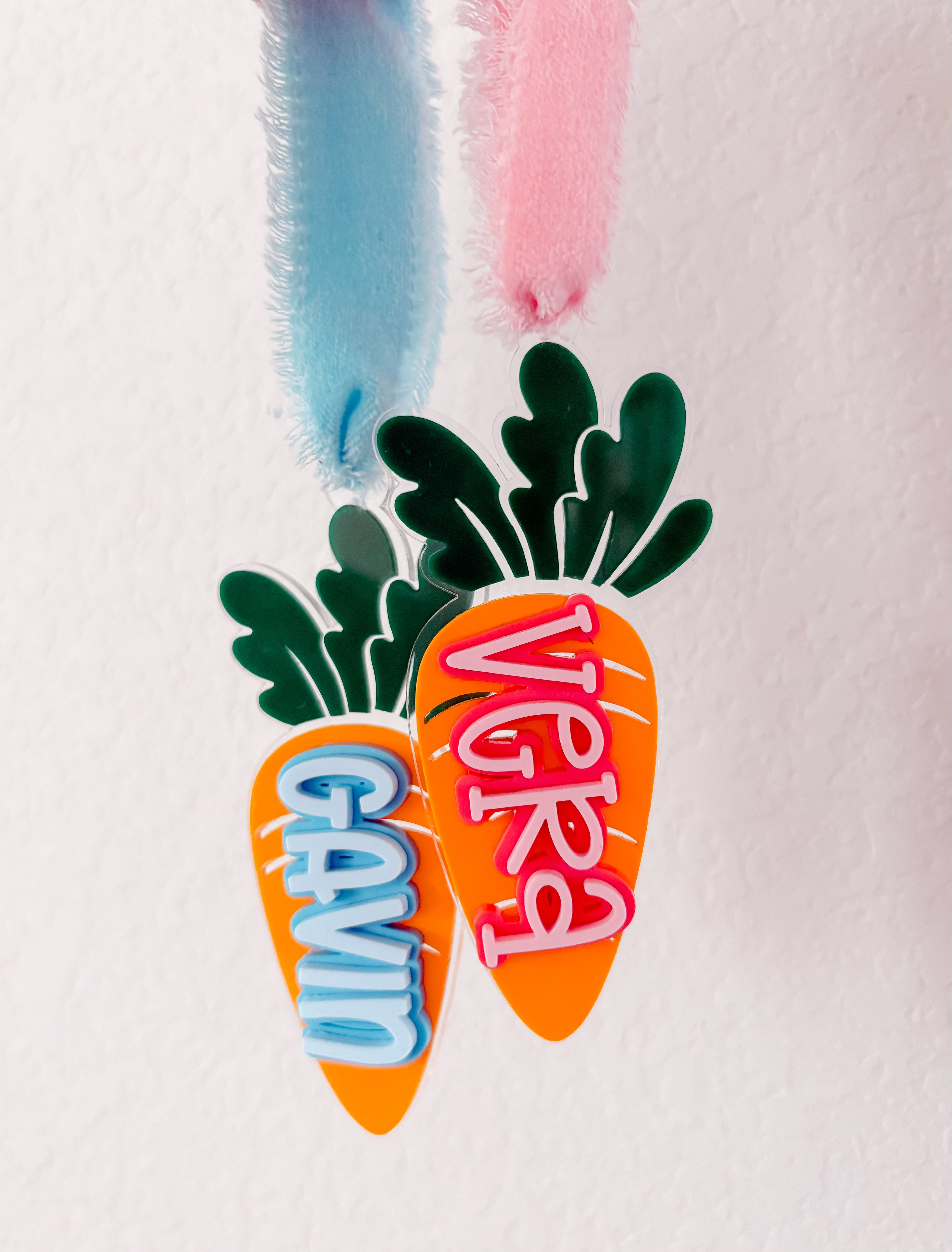 Personalized Easter Basket Tag – Carrot Design